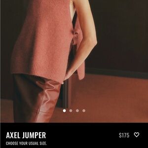 Sezane Axel Sleeveless Jumper - Rose Brown